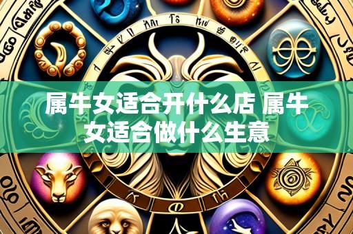 属牛女适合开什么店 属牛女适合做什么生意