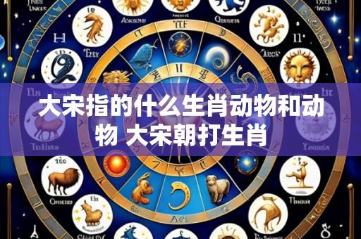 大宋指的什么生肖动物和动物 大宋朝打生肖