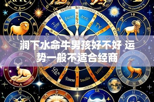 涧下水命牛男孩好不好 运势一般不适合经商