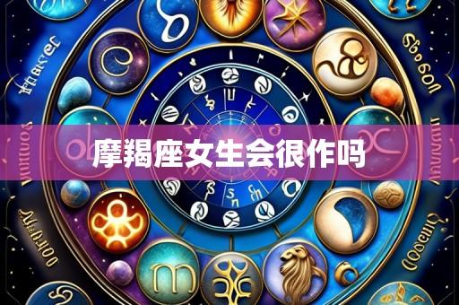 摩羯座女生会很作吗
