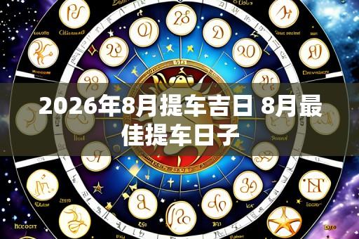 2026年8月提车吉日 8月最佳提车日子