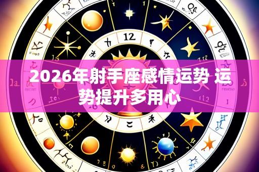 2026年射手座感情运势 运势提升多用心