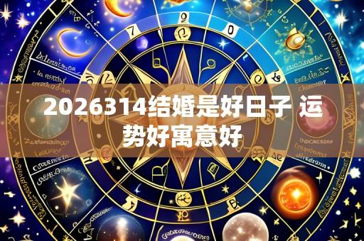 2026314结婚是好日子 运势好寓意好