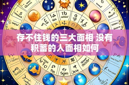 存不住钱的三大面相 没有积蓄的人面相如何