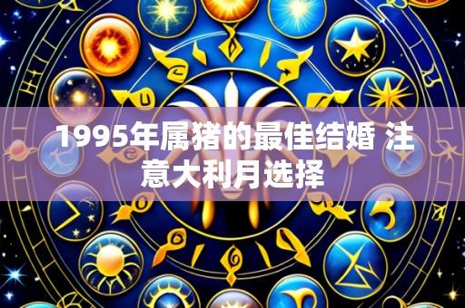 1995年属猪的最佳结婚 注意大利月选择