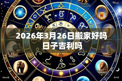 2026年3月26日搬家好吗 日子吉利吗