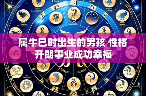 属牛巳时出生的男孩 性格开朗事业成功幸福