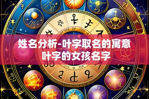 姓名分析-叶字取名的寓意 叶字的女孩名字