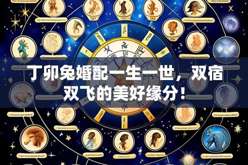 丁卯兔婚配一生一世，双宿双飞的美好缘分！