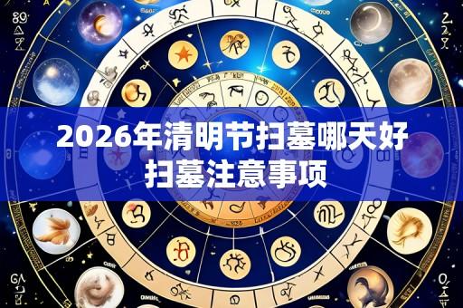 2026年清明节扫墓哪天好 扫墓注意事项