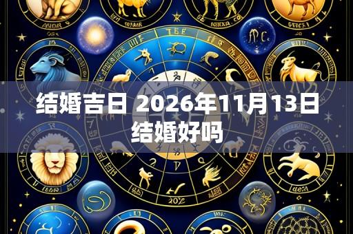 结婚吉日 2026年11月13日结婚好吗