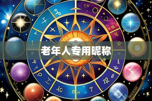 老年人专用昵称