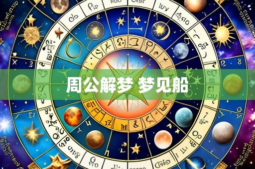 周公解梦 梦见船