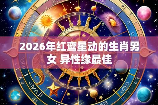 2026年红鸾星动的生肖男女 异性缘最佳