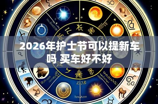 2026年护士节可以提新车吗 买车好不好