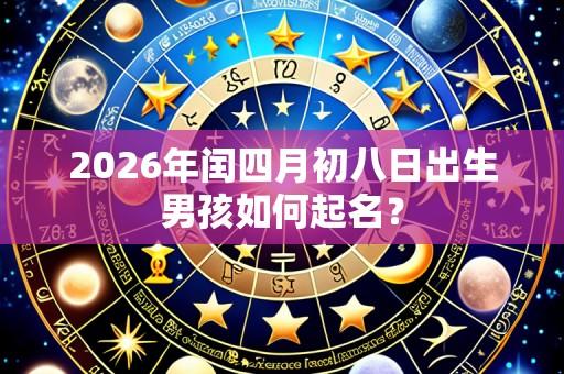 2026年闰四月初八日出生男孩如何起名?