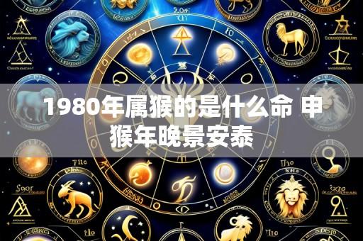 1980年属猴的是什么命 申猴年晚景安泰