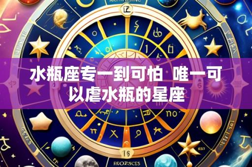 水瓶座专一到可怕 唯一可以虐水瓶的星座