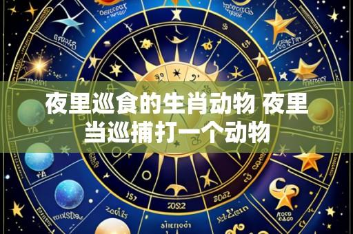 夜里巡食的生肖动物 夜里当巡捕打一个动物