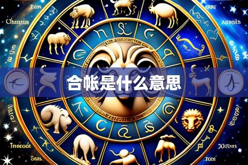 合帐是什么意思