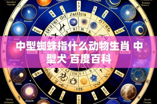 中型蜘蛛指什么动物生肖 中型犬 百度百科