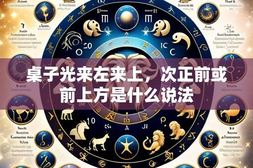 桌子光来左来上，次正前或前上方是什么说法
