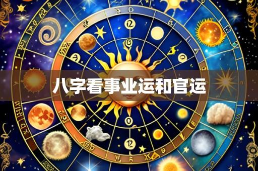 八字看事业运和官运
