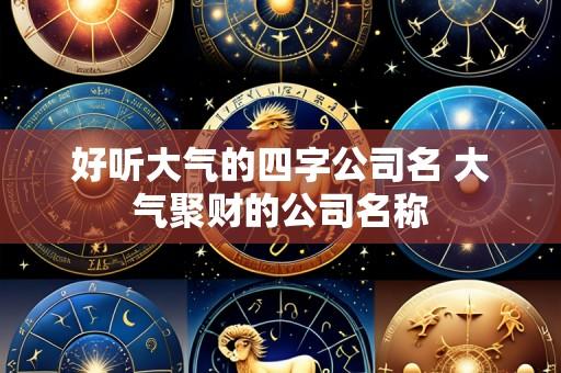 好听大气的四字公司名 大气聚财的公司名称