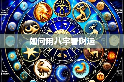 如何用八字看财运