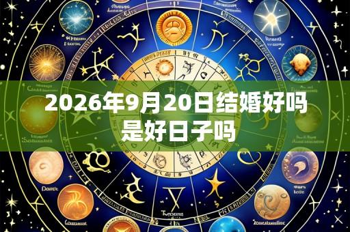 2026年9月20日结婚好吗 是好日子吗