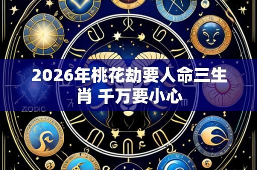 2026年桃花劫要人命三生肖 千万要小心