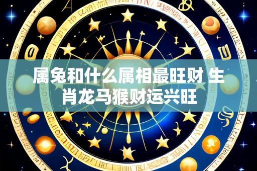 属兔和什么属相最旺财 生肖龙马猴财运兴旺