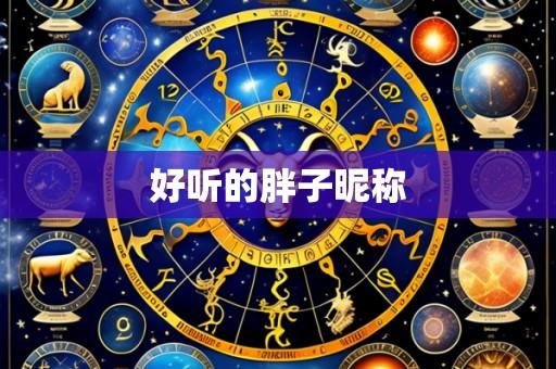 好听的胖子昵称