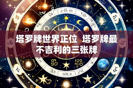 塔罗牌世界正位 塔罗牌最不吉利的三张牌