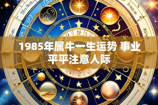 1985年属牛一生运势 事业平平注意人际