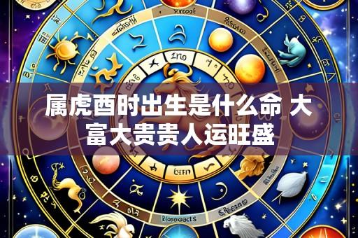 属虎酉时出生是什么命 大富大贵贵人运旺盛
