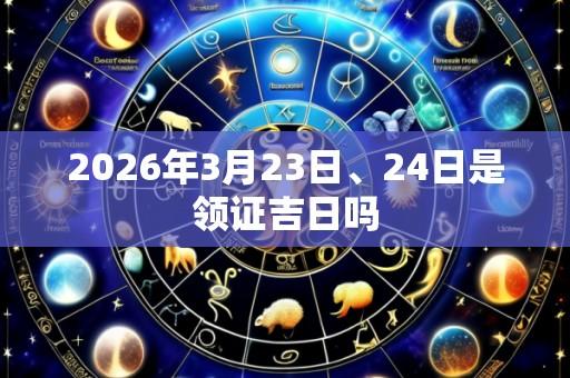 2026年3月23日、24日是领证吉日吗