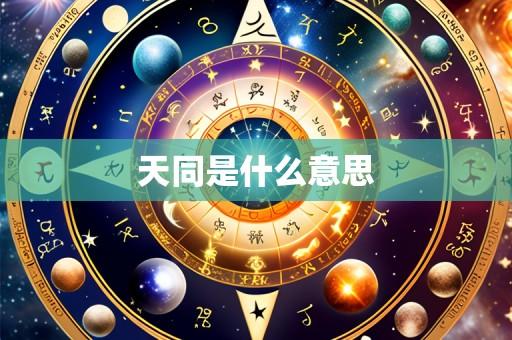 天同是什么意思