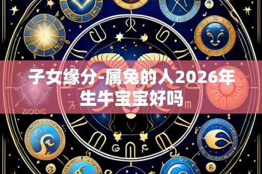 子女缘分-属兔的人2026年生牛宝宝好吗