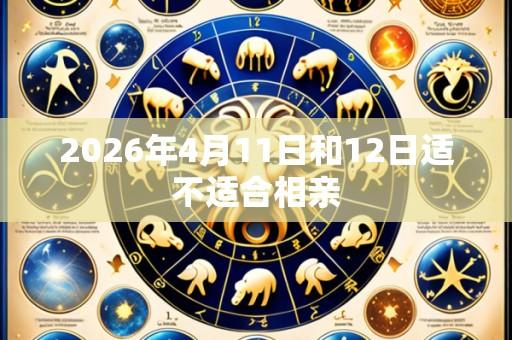 2026年4月11日和12日适不适合相亲