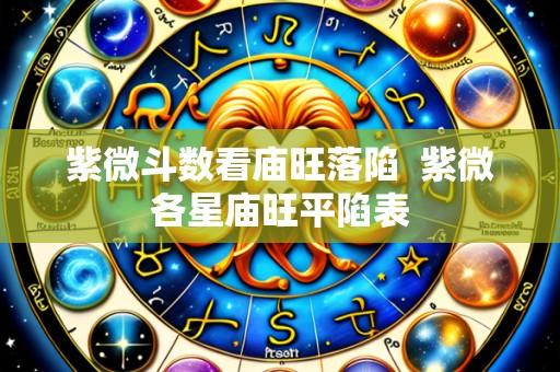 紫微斗数看庙旺落陷 紫微各星庙旺平陷表