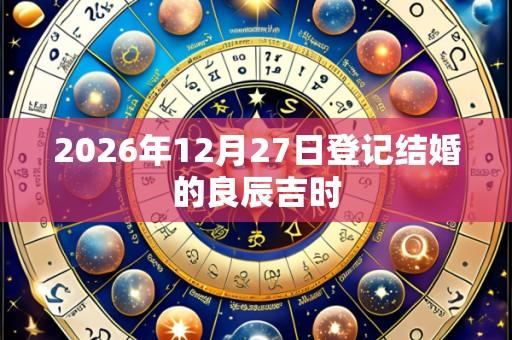 2026年12月27日登记结婚的良辰吉时