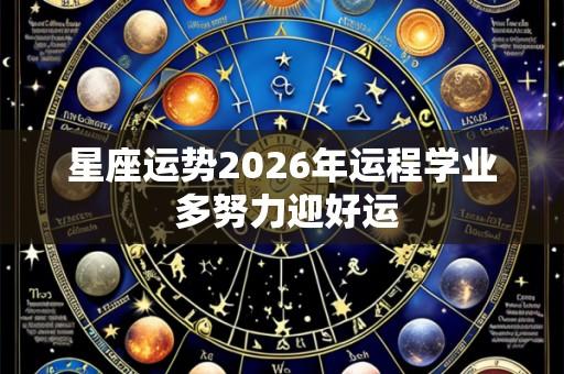 星座运势2026年运程学业 多努力迎好运