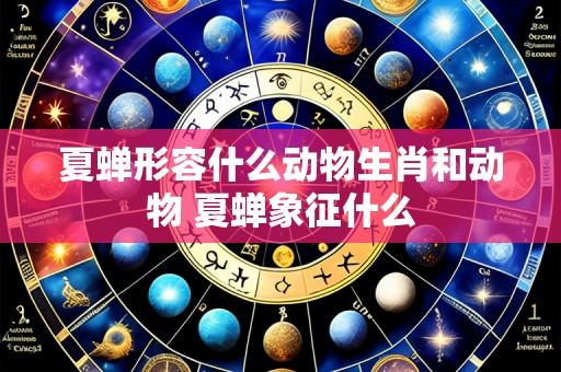 夏蝉形容什么动物生肖和动物 夏蝉象征什么