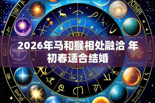 2026年马和猴相处融洽 年初春适合结婚