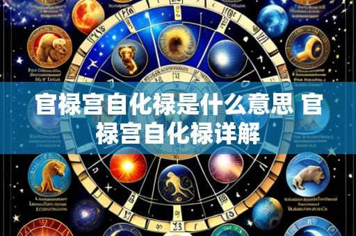 官禄宫自化禄是什么意思 官禄宫自化禄详解