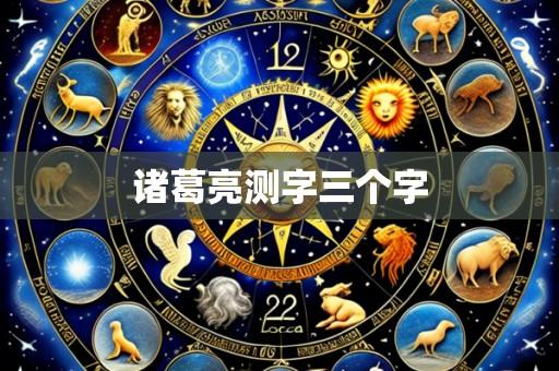 诸葛亮测字三个字