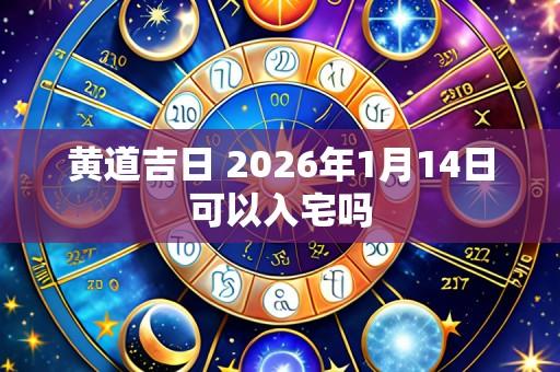 黄道吉日 2026年1月14日可以入宅吗