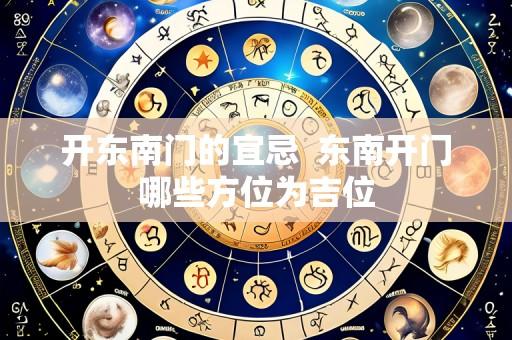 开东南门的宜忌  东南开门哪些方位为吉位