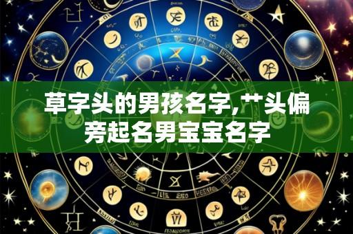 草字头的男孩名字,艹头偏旁起名男宝宝名字